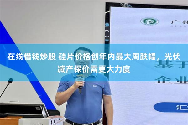 在线借钱炒股 硅片价格创年内最大周跌幅，光伏减产保价需更大力度